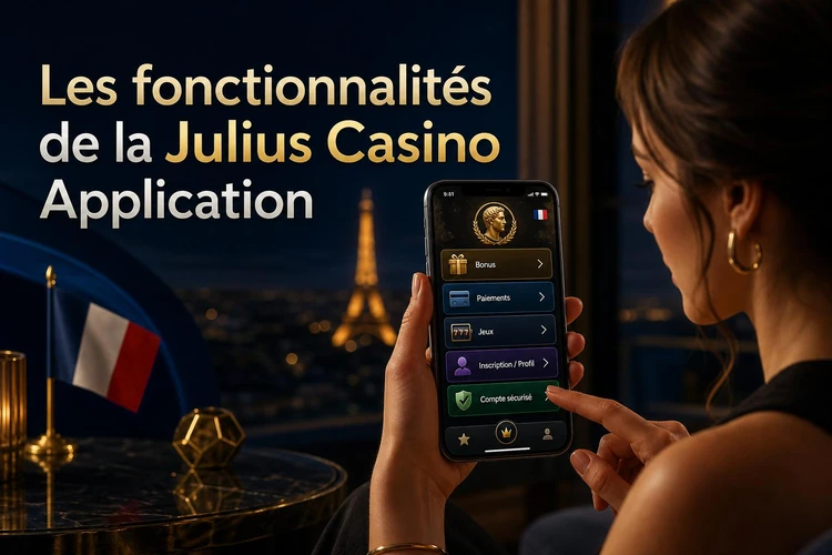 Les fonctionnalités de la Julius Casino Application
