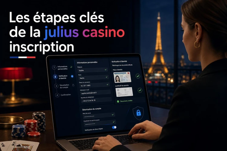Les étapes clés de la julius casino inscription